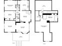 Detailed floor plan showcasing the layout of the home's two floors, including room dimensions at 364 Brooks Ne Ave, Atlanta, GA 30307