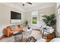 Sunlit living room featuring hardwood floors and contemporary design elements at 34 Clifton Se St, Atlanta, GA 30317