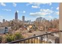 Stunning city view of the Atlanta skyline from a balcony at 456 Parkway Ne Dr # 10, Atlanta, GA 30308