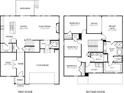 Detailed two-story floor plan showcasing the layout of the home's rooms and features at 6921 Chester St, Fairburn, GA 30213