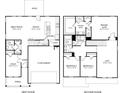 Detailed two-story floor plan showcasing the layout of rooms, including the kitchen, bedrooms, and living spaces at 6922 Chester St, Fairburn, GA 30213