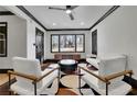 Bright living room boasts stylish decor, modern furniture, and large windows at 1722 San Gabriel Ave, Decatur, GA 30032