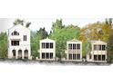 Charming street featuring beautifully designed homes with unique architectural styles surrounded by lush greenery at 215 Rolison Way, Fayetteville, GA 30214