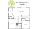 Floor plan of the home's upper level at 1652 Weymouth Ct, Tucker, GA 30084