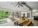 Outdoor patio features a grilling area, dining space and comfortable seating perfect for entertaining at 2535 Hampton Trl, Cumming, GA 30041