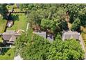 Aerial view of a backyard showcasing a deck and green space at 1489 Kolb Ridge Sw Dr, Marietta, GA 30008