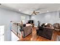 Cozy living room featuring hardwood floors and neutral-colored walls at 4361 Kimball Rd, Atlanta, GA 30331
