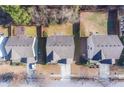 Birds eye view of the home and neighboring properties showing yard sizes at 1761 Stoney Chase Dr, Lawrenceville, GA 30044