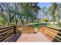 Spacious deck overlooking the expansive and secluded backyard at 141 Nathan Rd, Atlanta, GA 30331