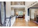 Spacious foyer with hardwood floors, high ceilings, and a view to the living spaces at 285 Lackland Court, Sandy Springs, GA 30350