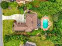 Expansive house with pool, landscaped yard, and long driveway at 280 Selkirk Ln, Johns Creek, GA 30097