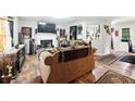 Stylish living room featuring a cozy fireplace and elegant decor at 18 Amanda Dr, Dallas, GA 30157