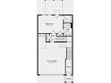 Detailed first-floor plan featuring a 2-car garage, bedroom, bath, foyer, and porch at 1721 Lansmere Sw St, Marietta, GA 30008