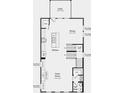First floorplan featuring a kitchen, great room, half bath, deck, and dining area at 1713 Lansmere Sw St, Marietta, GA 30008