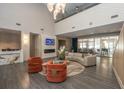 Bright lobby featuring modern decor, comfortable seating, and a fireplace offers a luxurious space for residents at 711 Cosmopolitan Ne Dr # 338, Atlanta, GA 30324