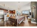 Open concept living space with a gourmet kitchen, pool table and city views at 270 17Th Nw St # 1113, Atlanta, GA 30363