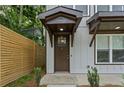 Close-up of the home's entrance, highlighting the modern design and inviting entryway at 101 Fairfield Ct, Atlanta, GA 30314