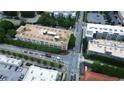 Overhead view showcasing building's location near city streets with lush trees and parking at 881 Memorial Se Dr # 307, Atlanta, GA 30316