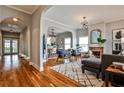 Beautiful living room with hardwood floors, modern lighting, and an open layout at 32 Howell Se St, Atlanta, GA 30312