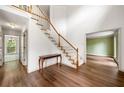 Bright foyer with hardwood floors, staircase, and an open layout at , Marietta, GA 30064