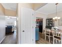 Inviting entryway that offers glimpses into both the living room and dining area of the house at 161 Overlook Cir, Canton, GA 30115