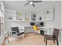 Well-lit office space with built-in shelving, clean lines and contemporary decor at 1820 Hunters Moon Dr, Alpharetta, GA 30005