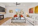 Bright living room boasting hardwood floors, a fireplace, and a serene atmosphere at 1836 Memorial Dr # 303, Atlanta, GA 30317
