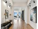 Hallway with recessed lighting and art display in modern condo at 3107 Peachtree Ne Rd # 2003 Aka Ph3, Atlanta, GA 30305