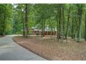 Brick home nestled in a wooded lot, featuring a long driveway and ample privacy at 15 Walnut Ridge Way, Covington, GA 30014