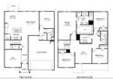Detailed floor plan showcasing the layout of this home, including four bedrooms and garage at 4477 Bethany Manor Dr, Snellville, GA 30039