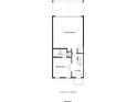 Floor plan of the first story showing the garage, bedroom 3, and foyer at 205 Midnight Oak Run # 5, Alpharetta, GA 30009