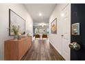 Bright hallway features modern decor, laminate flooring, and a digital door lock at 3530 Ridge Hill Pkwy, Douglasville, GA 30135