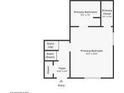 Layout for the top floor, including the primary bedroom, bathroom, and entry at 1034 Sandy Ridge Rd, Mcdonough, GA 30252
