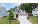 Charming one-story home with brick accents, well-manicured lawn, and a concrete driveway at 7570 Rambling Vale, Cumming, GA 30028