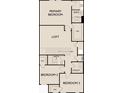 Second-floor floor plan featuring a primary bedroom with bath, two additional bedrooms, loft, and utility room at 5002 Elowen Ln, Douglasville, GA 30135