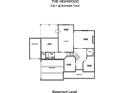 Basement level floorplan with garage and porch slab layout at 3425 Dr Bramblett Rd, Cumming, GA 30028