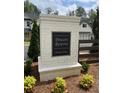 The Powers Reserve entrance sign in the private community shows the neighborhood at 2021 Shallowford Rd, Marietta, GA 30066