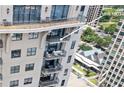 A close up of several luxury condo balconies in a high rise building at 3040 Peachtree Nw Rd # 1803, Atlanta, GA 30305