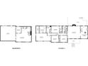 Detailed floor plan showcasing layout of basement and 1st floor, including garage, bedrooms, and living areas at 942 Batesville Rd, Canton, GA 30115