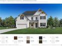 Charming two-story home with a brick and siding exterior, attached garage, and well-manicured lawn at 2002 Freestone Way, Marietta, GA 30064