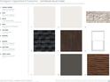 Exterior selections featuring siding, brick, roofing, and window options for customizing the home's facade at 2002 Freestone Way, Marietta, GA 30064