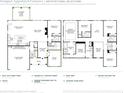Detailed floor plan showcasing the layout of the home, including the bedrooms, bathrooms, kitchen, and living spaces at 2002 Freestone Way, Marietta, GA 30064