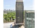 Stunning aerial view of high-rise building showcasing modern architecture and views of the cityscape at 270 17Th Nw St # 2210, Atlanta, GA 30363