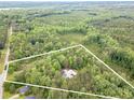 Aerial view showcasing the property's vast wooded surroundings and large lot at 379 Bohannon Rd, Grantville, GA 30220