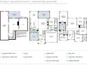 Detailed floor plan showcasing the layout of the home, including the kitchen, bedrooms, and outdoor living area at 7480 Trotting Trl, Cumming, GA 30040