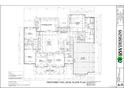 Main level floor plan showing the layout of bedrooms, living spaces, kitchen, and three car garage at 2200 Upper Burris Rd, Canton, GA 30114