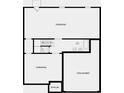 Basement floor plan with unfinished and unexcavated spaces; stub-in bathroom option shown at 141 Bennett Farm Dr, Loganville, GA 30052