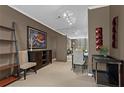 Hallway with closet, leading to dining area and mirrored wall for an open feel at 1421 Peachtree Ne St # 212, Atlanta, GA 30309