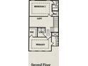 The second floor of this home has the primary bedroom, laundry, loft and additional bedroom and bathroom at 1161 Dahlonega Hwy # 9, Cumming, GA 30040