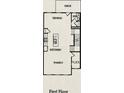 The first floor of this home features a kitchen, dining area, Gathering room, flex room, and deck at 1161 Dahlonega Hwy # 9, Cumming, GA 30040